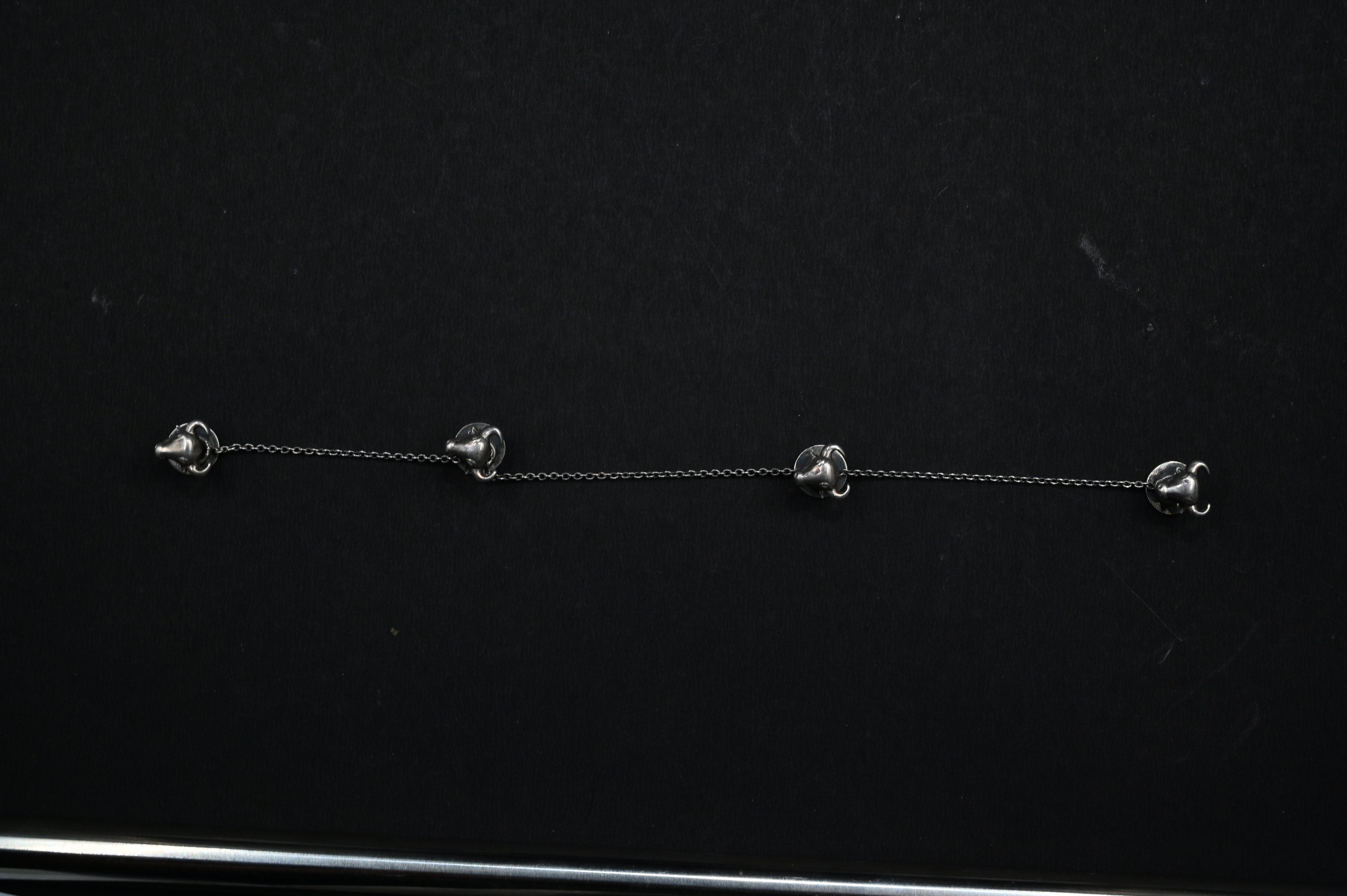 925 Silver Bull Kurta Buttons  for men