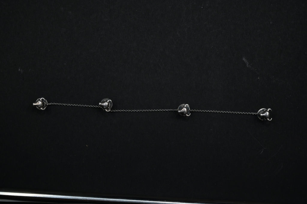 925 Silver Bull Kurta Buttons  for men