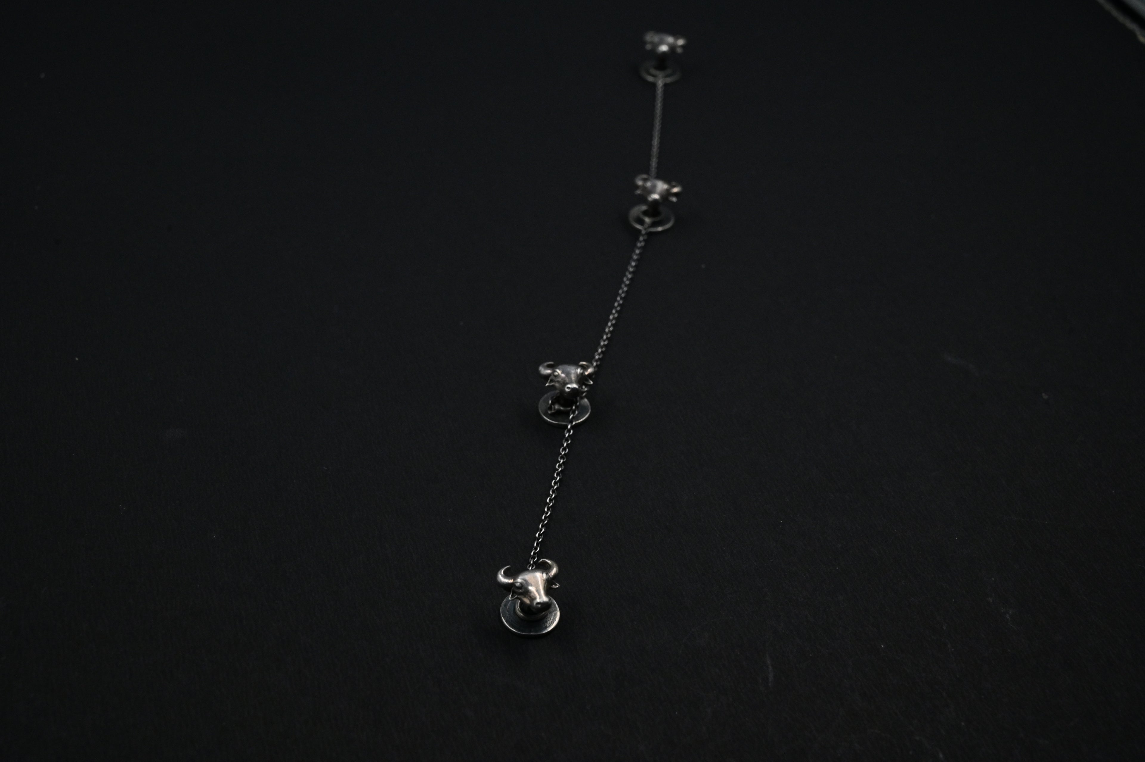 925 Silver Bull Kurta Buttons  for men